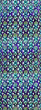 Raster illüstrasyonundaki çiçek desenli çizim. Süslü kumaş deseni. Düz Çiçek Elementleri Tasarımı. Renkli Bahar Teması çizim şablonu.