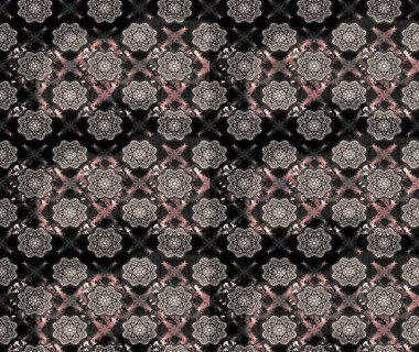 Kızılderili desenli desenli desenli şal deseni. Tekstil, tebrik kartı, boyama kitabı, telefon kılıfı baskısı için kullanılabilir. Etnik Mandala süsü. Raster Henna dövme stili.