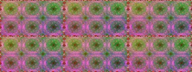 Çiçek desenli raster, yeşil ve pembe çizgi grafik desenli soyut raster arkaplan. Modern stil dokusu.