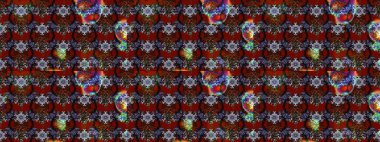 Yumuşak, yaz çiçekli arka plan. Çiçekli karalama şeklinde Raster çiçek deseni. Kırmızı renkte çiçekler.