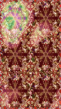 Kusursuz klasik raster kahverengi ve altın desenli. Klasik klasik klasik arka plan. Geleneksel oryantasyon süsü.