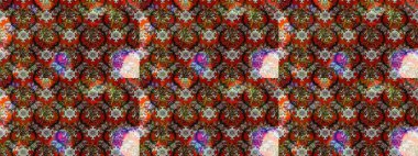 Eskiz arkaplan modeli. Raster - stok. Yapraklı çiçekler ve papatya çiçekli renkler.