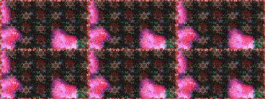 Arkaplan dokusu, duvar kağıdı, gri ve kahverengi renkli çiçek teması. Soyut etnik raster kusursuz desen. Kabile sanatı boho baskısı, klasik çiçek arkaplanı.