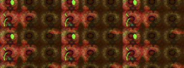 Kahverengi renkte manzaralı çiçek deseni. Sevgililer günü ve tebrik kartı konsepti için şık bir davetiye. Üst manzara, yumuşak stil. Çiçek kompozisyonu, el boyası, hassas şablon..