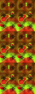 Düğün davetiyeleri için çiçek deseni, tebrik kartları, hatıra defteri, baskı, hediye paketi, imalat. Kahverengi, suluboya şeklinde yeşil çiçekli zarif bir eskiz deseni, tasarım elementleri. Düzenlenebilir.