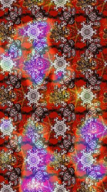 Raster düz çiçek çizim deseni. Renkli çiçekler. Tasarım hediye paketi, tebrik kartları, posterler ve afiş tasarımı.