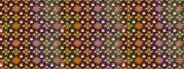 Küçük bir çiçekte eskiz deseni. Hoş bir çiçek geçmişi var. Güzel kumaş deseni. Raster illüstrasyonu.