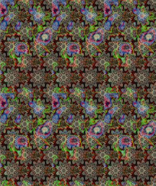 Nazik, narin çiçek arkaplanı. Gri renkli çiçekler. Raster çiçek desenli ve çiçekli..