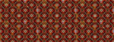 Güzel, parlak, pürüzsüz kumaş, tuval. Raster illüstrasyonu. Kıvırcık, parlak örgü. Çiçek çelengi. Desen, çizim, çiçek sınırı. Klasik eski arkaplan.