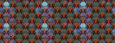 Eskiz arkaplan modeli. Kırmızı yapraklı yabani çiçekler. Raster illüstrasyonu. Suluboya, elle çizilmiş.