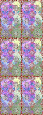 Yaz çiçekleri teması. El çizimi, soyut ve süslü elementler. Suluboya resim taklit Raster çizimi. Tarafsız ve gri renkler. Klasik çiçekler..