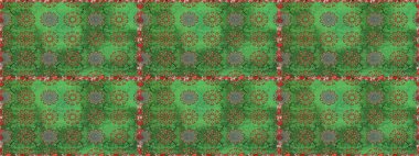 Yumuşak, bahar çiçekli arka plan. Yeşil ve kahverengi renkli çiçekler. Raster çiçek desenli ve çiçekli..