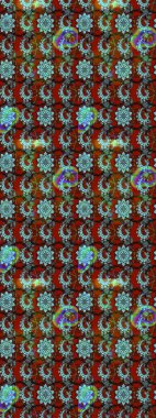 Karalama çiçekleri çizim kalıbı. Sanat ilham verici ve mavi tarzı çiçekler ve arkasında izler bırakıyor. Kahverengi ve mavi el çizimi desen. Raster deseni.