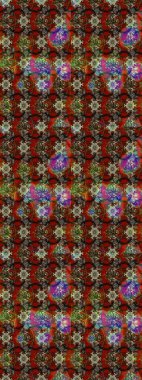 Çiçekli bahar çiçekleri. Küçük renkli çiçekler. Robot resim. Moda baskıları için zarif bir şablon. Küçük çiçekte güzel bir desen. Motley illüstrasyonu.