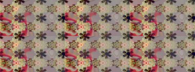 Raster deseni. Çiçekler, suluboya ile dikişsiz çiçek deseni. Küçük çiçek Güzel Çiçek desen.