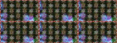 Raster. Gri ve kahverengi renkte güzel çiçekler, suluboya çiçek desenleri, duvar kağıdı, kart veya kumaş için fayanslı desenler..