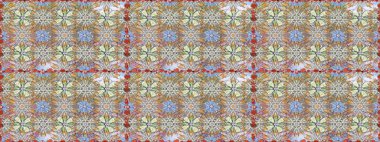 Çiçeksiz arka plan. Raster illüstrasyonu. Çiçek deseni. Şatafatlı bahar bahçesi dokusu.