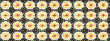 Çizim çiçek deseni duvar kâğıdı olarak kullanılabilir. Tarafsız renklerde çiçekler. Raster illüstrasyonu.