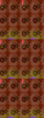 Renklerle. Renkli papatya deseni. Raster illüstrasyonu.