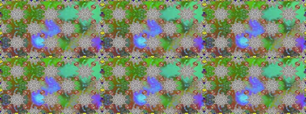 Renkli Yaz Temalı Kusursuz Arkaplan. Güzel kumaş deseni. Yazdır. Düz Çiçek Elementleri Tasarımı. Güzel, pürüzsüz bir desen. Raster çiçekli arka plan.