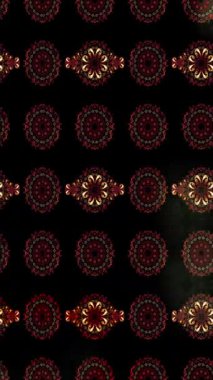 Renkli unsurlarla hareketli arka plan görüntüleri. Çiçekler. Eski model. Bayrak tarzı. Video kaydı. Şablon. Döngü. Kusursuz.. 