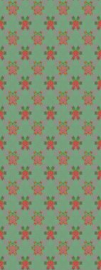 Raster Hip kumaş deseni. Eskiz Vintage Çiçek Deseni.