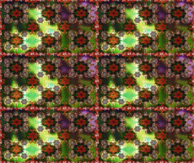 Çizgisiz desen. Raster Moda kumaş deseni. Şirin çiçekler..