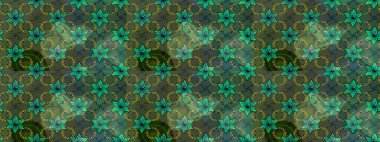 Çiçekli eskiz çizimi. Yeşil renkli çiçekler. Renkli Yaz Temalı eskiz kalıbı. Düz Çiçek Elementleri Tasarımı.