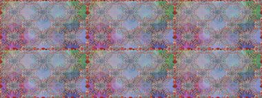 Şirin çiçekler. Satır seamless modeli. Rasterleştirme Trendy kumaş deseni.