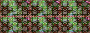 Kusursuz Renksiz Bahar Temalı Kusursuz Arkaplan. Gri ve yeşil renkli çiçekler. Sevimli çiçek raster deseni. Düz Çiçek Elementleri Tasarımı.