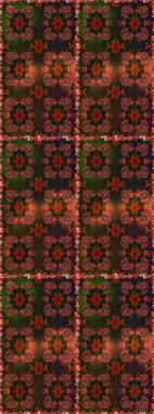 Yumuşak, bahar çiçekli arka plan. Çiçekli karalama şeklinde Raster çiçek deseni. Kahverengi ve gri renkte çiçekler.