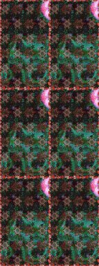 Vadinin çiçekleri gri ve kahverengi renklerde. Raster dikişsiz çiçek deseni.