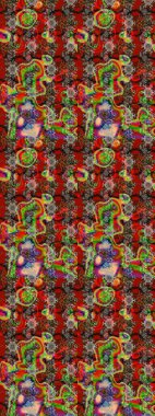 Raster illüstrasyonu. Şatafatlı bahar bahçesi dokusu. Çiçek deseni. Çiçek çizimi arkaplanı.