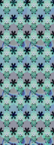 Mavi renkte güzel bir tekstil. Suluboya çiçekli çiçek deseni. Raster illüstrasyonu.