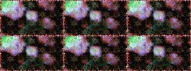 Renkli Bahar Temalı Kusursuz Arkaplan. Sevimli çiçek raster deseni. Siyah ve kahverengi renkte çiçekler. Düz Çiçek Elementleri Tasarımı.