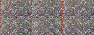 Raster dikişsiz çiçek deseni. Vadinin gri ve nötr renklerinde çiçekleri.