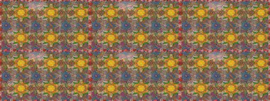 Çiçekli çiçek deseni, suluboya. Raster deseni. Süslü kumaş deseni.
