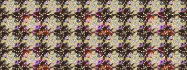 Tekstil, kumaş, kapaklar, duvar kağıtları, baskı, naylon, koleksiyon defteri, örgü, dekupaj için güzel bir eskiz. Küçük gri çiçekli oldukça eski bir besin torbası deseni. Millefleurlar.