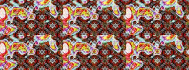 Raster resim. Çiçek desenli çiçek ve yaprakları ile. Sevimli küçük çiçek desenle.