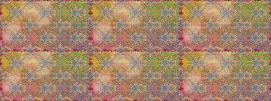 Bej renkli güzel bir tekstil. Çiçeklerle suluboya desenli çiçek deseni. Raster illüstrasyonu.