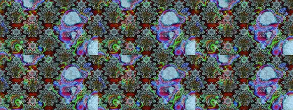 Mavi el çizimi desen. Raster deseni. Karalama çiçekleri çizim kalıbı. Sanat çiçeklere ilham verir ve arka plan bırakır.