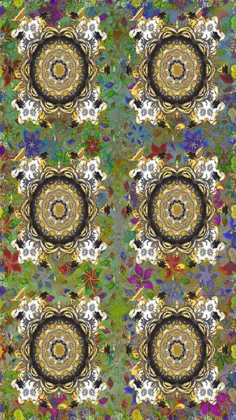 2019 Noel 'i, kar tanesi, yeni yıl. Gri renklerde ve altın elementlerle klasik, pürüzsüz desen.