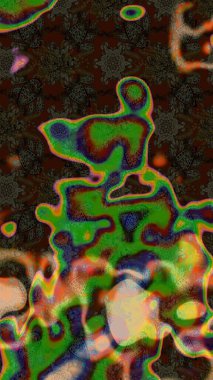 Eskiz tarzı kahverengi ve yeşil renklerde. El yapımı çiçek ve bitki koleksiyonu. Şirin karalamalı çiçek desenli çizim. Raster illüstrasyonu. Raster illüstrasyonu.