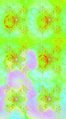 Raster illüstrasyonu. El çizimi. Çiçekli, yapraklı, çiçek desenli çizim..