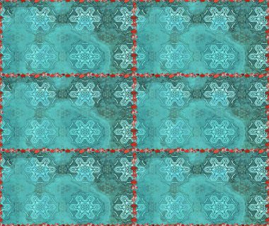 Raster Hip kumaş deseni. Kusursuz Vintage Çiçek Deseni.