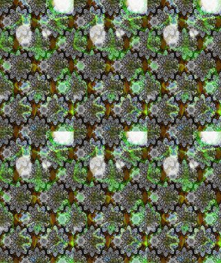 Elle çizilmiş çiçek desenli Raster çizimi. Tekstil, kumaş, ambalaj, hatıra defteri için hoş bir çiçek arkaplanı. Gri arka planda. Çocuksu tasarım.