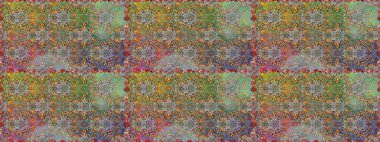 Bahar Tema Dikişsiz desen arka plan rengi. Çiçek ile sorunsuz raster arka plan. Çocuk tarzı. Düz çiçek öğeleri tasarım.