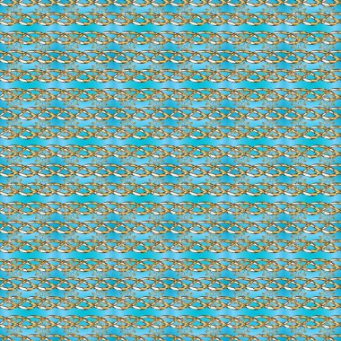 Kusursuz raster arka plan. Duvar kâğıdı barok, İspanyol kumaşı. Kusursuz çiçek deseni. Mavi, kahverengi ve bej renkler üzerinde grafiksel modern kusursuz desen.