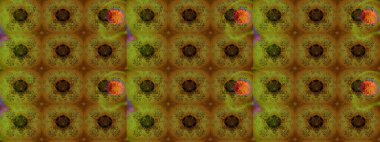 Parlak çiçekli halı renginde çizim deseni.