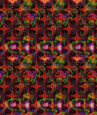 Renkli Bahar Teması eskiz kalıbı. Kahverengi renkte zarif çiçekli suluboya. Raster illüstrasyonu. Düz Çiçek Elementleri Tasarımı.